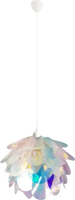 Produktbild von Näve Leuchten Pendelleuchte FORA mit E27 Pendelleuchte FORA mit E27 Pendelleuchten - Deko-Pendelleuchte "FORA" irisierend, Hängelampe im Romantic Style, aus Kunststoff in irisierend, 110 cm hoch, Ø 40 cm, E27-Fassung