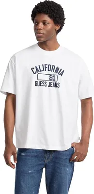 Produktbild von Guess Jeans Oversize California Kurzarm-t-shirt Weiß S Herren Weiß S