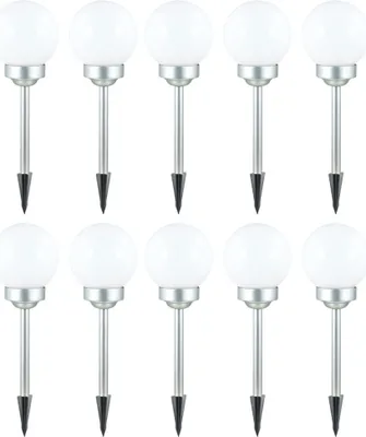 Produktbild von 10x LED Solar Steckleuchten, Kugel Durchmesser 15 cm