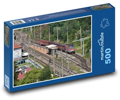Produktbild von martinpuzzle - Puzzle 500 Teile - Bahnhof - Bahnhof, Bahnhof