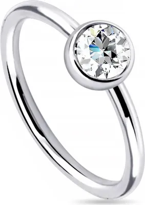 Produktbild von Nasenpiercing Septum Ring Nasenring Piercing Nasen Zirkonia Kristall Klemmring BCR  klar2