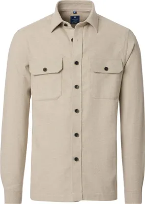 Produktbild von REDMOND Herren Flanellhemd Langarm Kent Comfort Baumwolle Beige M