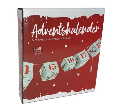 Image de 24 boîtes de Noël à remplir - Calendrier de l'Avent