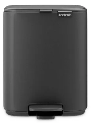 Immagine prodotto di Brabantia Bo, 7 l, Rettangolare, Acciaio, Grigio, Plastica, Pedale