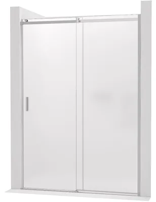 Immagine prodotto di Porta scorrevole per box doccia Santoro - lato destro - 6 mm - cromo, vetro satinato - 110x195 cm