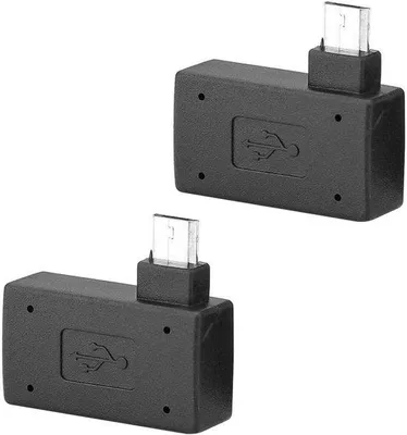 Obrázek produktu pro Sada USB adaptérů s 90° OTG konektorem pro mobilní telefony a tablety