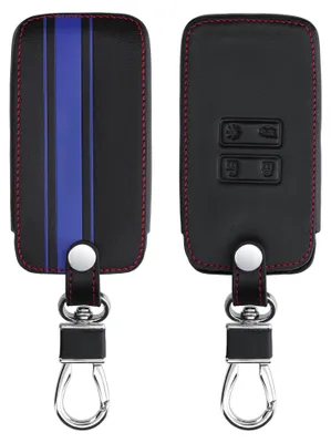Produktbild von kwmobile Autoschlüssel Hülle kompatibel mit Renault 4-Tasten Smartkey Autoschlüssel (nur Keyless Go) - Kunstleder Schutzhülle Schlüsselhülle