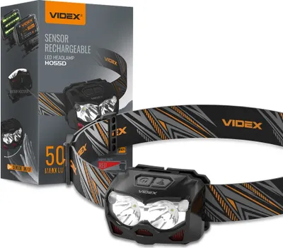 Immagine prodotto di Videx lampada frontale 500lm IP67 controllo gestuale 6 modalità portata 115m