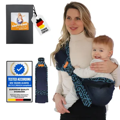 Imagen del producto de Portabebés ergonómico para llevar en la cadera, ligero, apto para bebés a partir de 6 meses, ideal para padres