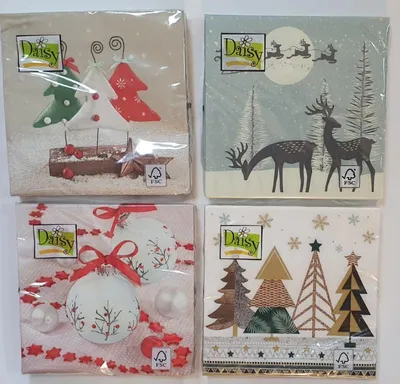 Zdjęcie produktu dla serwetki papierowe 33x33 cm Boże Narodzenie 20szt. Daisy