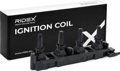 Produktbild von RIDEX 689C0256 Zündspule passend für PEUGEOT 206 Schrägheck (2A/C) 307 CC (3B) 307 (3A/C) 407 SW (6E) für CITROËN C4 I (LC)