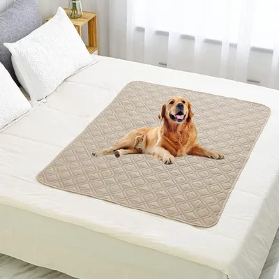 Obrázok produktu pre 100% nepremokavá deka pre veľké a malé psy - Khaki 150 x 130 cm