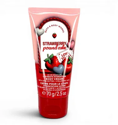 Produktbild von Bath & Body Works Mini Körpercreme STRAWBERRY POUND CAKE 70 g