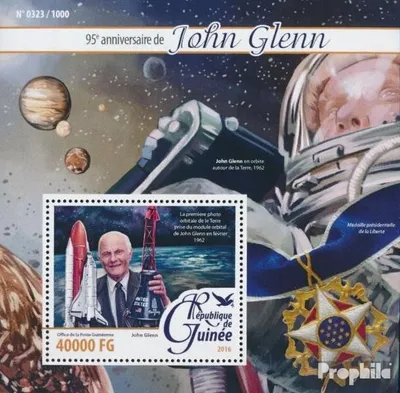 Produktbild von Briefmarken Guinea 2016 Mi Block 2609 (kompl. Ausgabe) postfrisch John Glenn