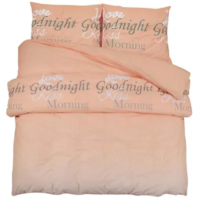 Produktbild von vidaXL Bettwäsche-Set Rosa 200x200 cm Baumwolle