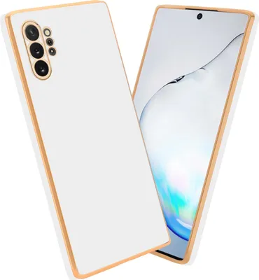Produktbild von Cadorabo Schutzhülle für Samsung Galaxy NOTE 10 PLUS Hülle in Weiß Handyhülle TPU Silikon Kameraschutz Etui Case