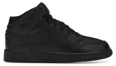 Produktbild von Jordan 1 Mid Triple Black (GS) - EU 36