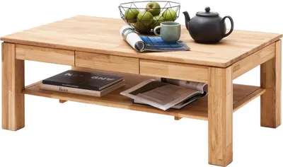 Produktbild von Couchtisch Kaffeetisch Wohnzimmertisch Sofatisch Beistelltisch Massiv "Almeda I"