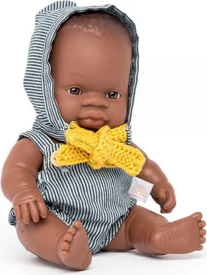 Produktbild von MINILAND Babypuppe Afrikanischer Junge 21cm