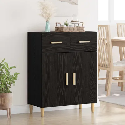 Zdjęcie produktu dla vidaXL Kredens o wyglądzie czarnego dębu 34 x 69,5 x 89 cm materiał drewnopochodny