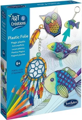 Immagine prodotto di Set di artigianato Sentosphère pellicola di plastica giocattolo creativo portachiavi