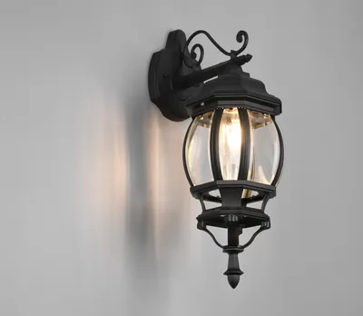 Produktbild von LED Außenwandleuchte, Wandlaterne hängend 49cm für Fassadenbeleuchtung Hauswand