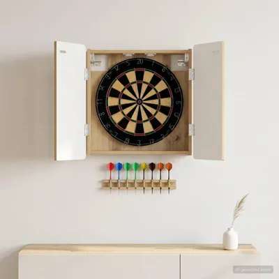 Produktbild von Dartboard Schrank ZWOLLE Artisan-Eiche 52,5 x 10,5 x 57,5 cm