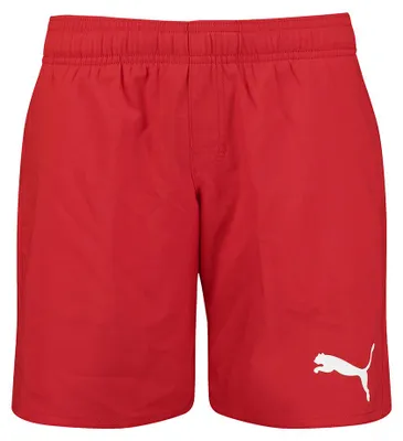 Produktbild von Puma - Boys Swim Mid Length Short - Red Swim Shorts Boys