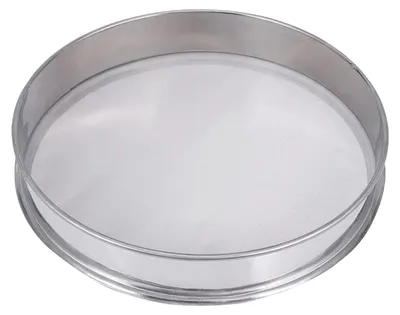 Zdjęcie produktu dla Sito ze stali nierdzewnej o drobnych oczkach, idealne do kuchni i pieczenia