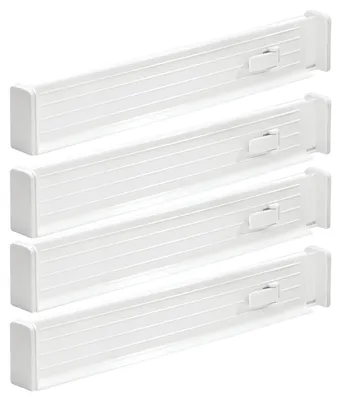 Productafbeelding van Ladeverdeler - Set van 4 - Kunststof - 34,6 tot 52,7 cm - Wit