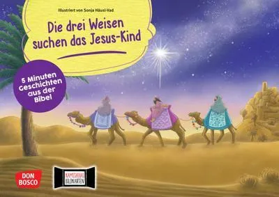 Zdjęcie produktu dla Die drei Weisen suchen das Jesus-Kind. Kamishibai Bildkartenset