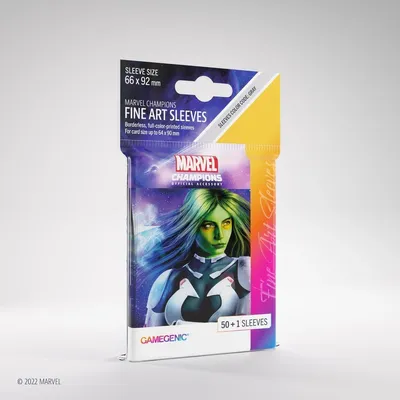 Produktbild von Marvel Champions Fine Art Sleeves Gamora Einzelpack Kartenhüllen