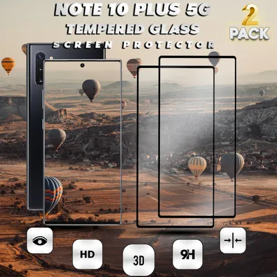 Obrázek produktu pro 2 kusy Samsung Galaxy Note 10 PLUS 5G - tvrzené sklo 9H - 3D ochrana displeje v super kvalitě