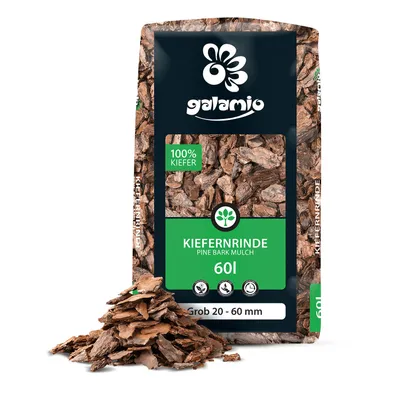 Produktbild von Galamio Rindenmulch Kiefer Grob 60l