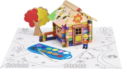Image de Jeu de construction Jeujura Chalet to Paint
