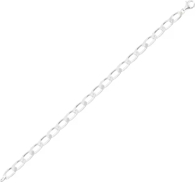 Produktbild von Armband 925 Sterling Silber 22cm Langpanzerkette diamantiet Uni Armkette fein
