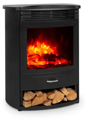 Produktbild von Klarstein Elektrokamin, Elektro Heizungen für Wohnzimmer & Innenräume, Elektrischer Kamin mit LED Flammen, Kamin mit Fernbedienung, Heizlüfter mit Timer, Einstellbarer Thermostat, Heizung 1900 W