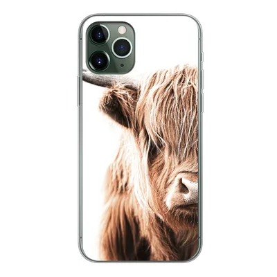 Produktbild von MuchoWow® Handyhülle Schutzhülle Hülle für iPhone 11 Pro Schottischer Highlander - Kuh - Tiere Silikon Softcase Handy Hülle - Handy