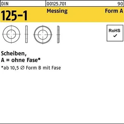 Produktbild von Reyher  125 MS U-Scheiben 21,0 x37x3,0 (50 Stück)