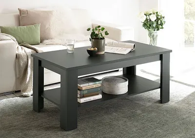 Image de Table basse Ascot, table de salon, table d'appoint 120 x 60 cm, verte, style cottage