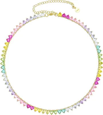 Zdjęcie produktu dla Fashionbox Collier vergoldet mit Zirkonia multicolor