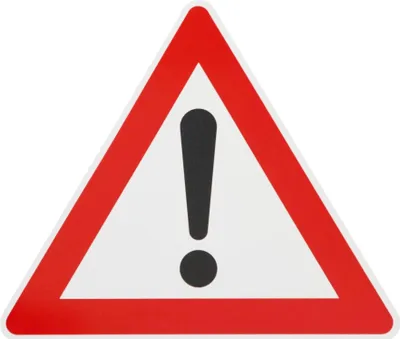 Produktbild von ORIGINAL Verkehrszeichen Nr. 101 ACHTUNG GEFAHRENSTELLE mit Symbol Ausrufezeichen 630mm SL Verkehrsschild StVO RAL-Gütezeichen Verkehrsschilder Warnschild Straßenschild Straßenzeichen Warnzeichen