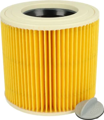 Produktbild von vhbw Faltenfilter Ersatz für Kärcher 6.414-789.0, 6.414-789 für Staubsauger - Patronenfilter Gelb