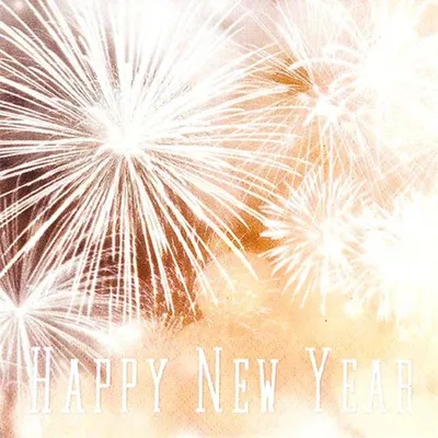 Produktbild von 20 Servietten Happy New Year - Frohes neues Jahr 33x33cm