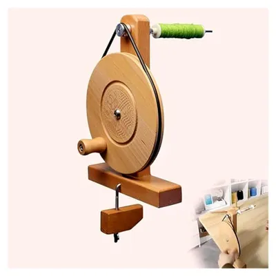 Produktbild von Manueller Garnwickler aus Holz für verschiedene Garne, Spuleninnendurchmesser 6,5–7,5 mm