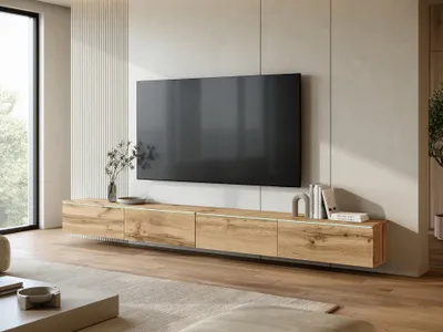 Obrázek produktu pro TV stolek CERIEE 300 - dub wotan + LED osvětlení