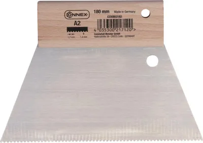 Produktbild von Connex Zahnspachtel 180 mm Zahnung fein 1,8 x 1,65 mm