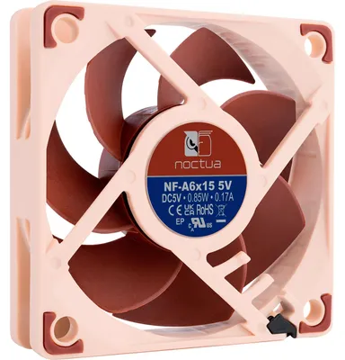 Produktbild von Noctua NF-A6X15 5V, Ventilator, 6 cm, 23,4 m³/h, Braun