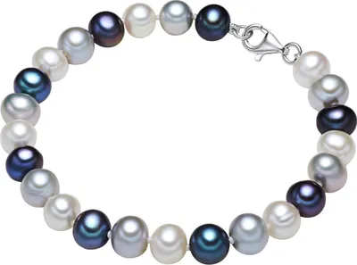 Produktbild von Valero Pearls Perlen-Armband Sterling Silber Süßwasser-Zuchtperle 60921019