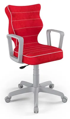 Obrázok produktu pre Kreslo pre deti a tínedžerov, ergonomická stolička k písaciemu stolu, vhodné pre výšku 159-188 cm, farba: sivá (VISTO 09)